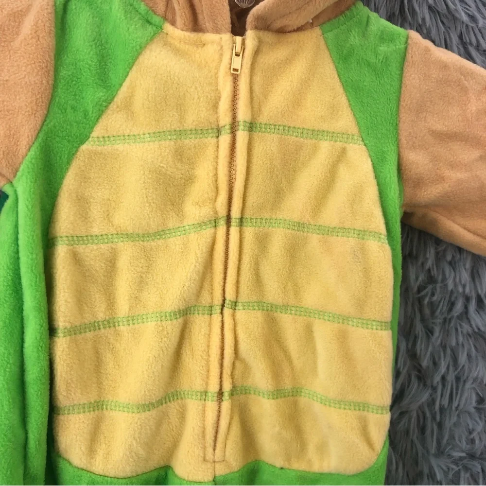 Happy Halloween Costume Unisex 6-9 Months Turtle Halloween Front Zip 3D Shell